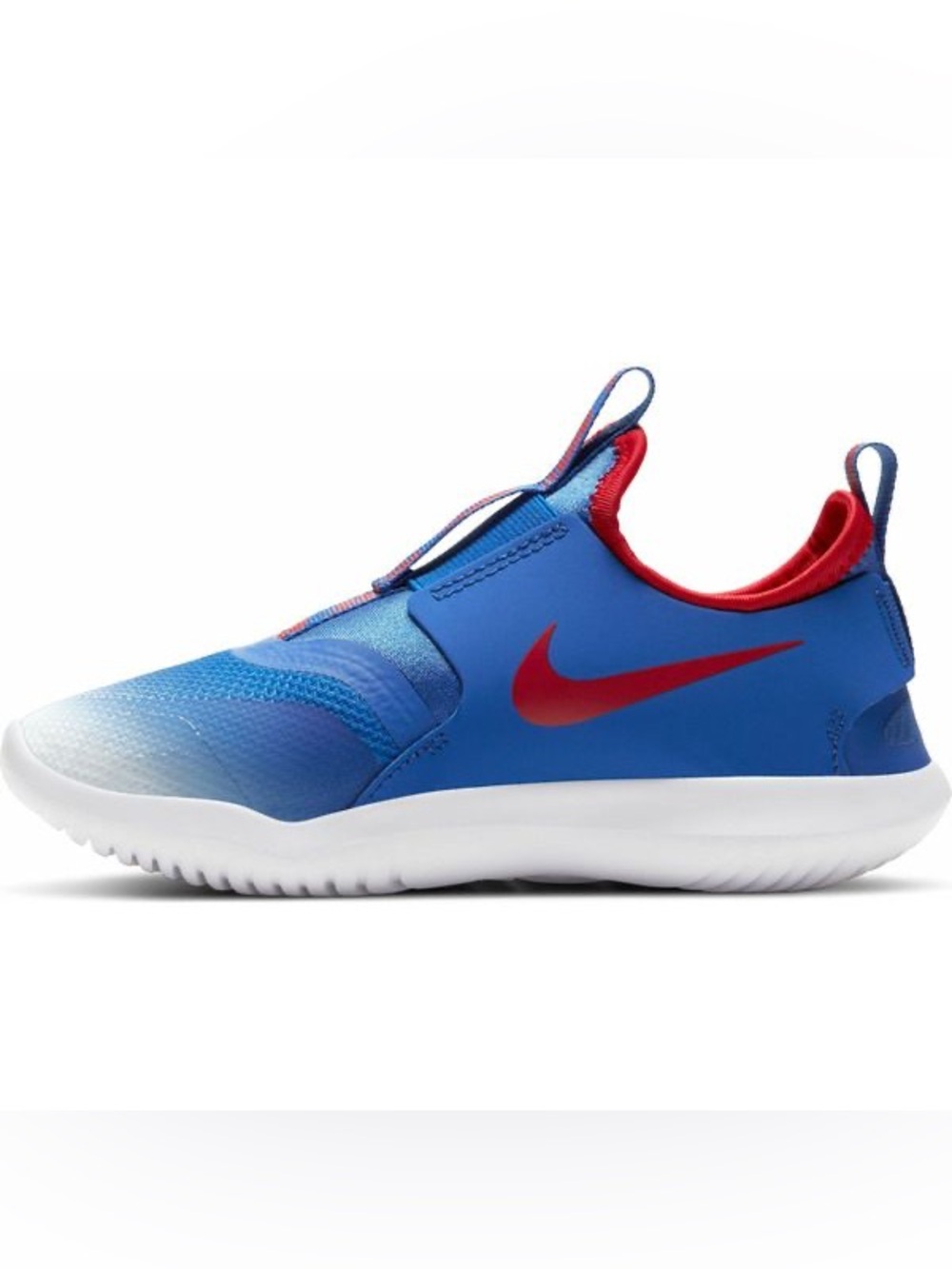 Nike Flex Runner Kids Blue & Red Slip-On Sneakers - Picture 5 of 11